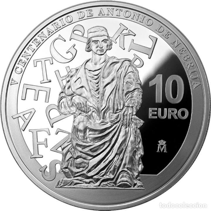 Moneda de 10 euros de plata Antonio de Nebrija